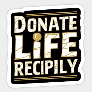 Donate Life Recipient Family Sticker